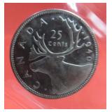 1940 Canada Silver 25 Cent Graded MS64 Coin ICCS