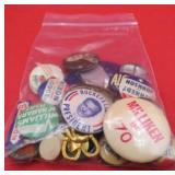 Bag Lot Vintage USA Political Pins Nixon Kennedy++