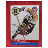 1954-55 Topps Flem Mackell Hockey Card #36 NM