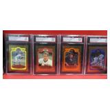 1993 Nolan Ryan Lot 4 Gold 23KT Graded Cards Set