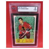 1967-68 Topps Chico Maki Graded Hockey Card 4VGE