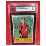 1967-68 Topps Pierre Pilote Graded Hockey Card 5EX