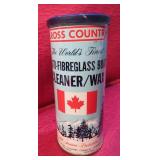 Canada Cross Country Boat Cleaner Wax Tin Retro