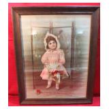 Framed Victorian Print Little Queenis Antique Art