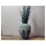 Beautiful Blue Teal Vase with Florence.