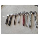 8 Vintage Crescent wrench s