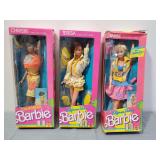 (3) NIB California Dream Barbies 1987