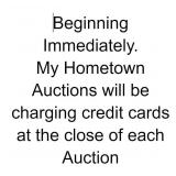 CREDIT CARDS PROCESS AT AUCTION CLOSING