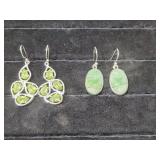 (2) 925 Silver Dangle Earrings