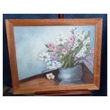 20"ï¿½16"  Floral Art Oil on Canvas