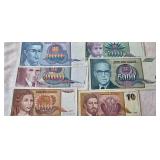 Collector Serbia Bank Note Dinars Lot