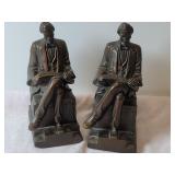 VINTAGE BRONZE ABRAHAM LINCOLN STATUE BOOKEND