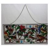 Decorative stained glass panel.