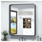 TokeShimi 32x36 Inch Black Bathroom Mirror for Wal