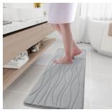 Buganda Memory Foam Bathroom Rug Mat 47x17  Extra