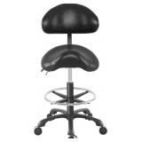 Coczeb Saddle Stool with Back Support Ergonomic Se