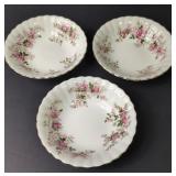 Royal Albert Lavender Rose Dessert Bowls x 3