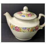 Vtg Harker Hot Oven Petit Point Tea Pot