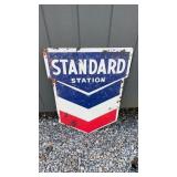 Metal Standard Station Sign