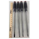 Proto Slotted 3/8 x 12in Screwdrivers 4pcs