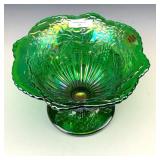 Fenton Emerald Green Christmas Compote