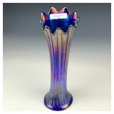 Northwood Blue Thin Rib Vase