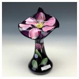 Fenton Royal Purple Decorated JIP Vase