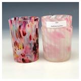 Fenton Pink Art Glass Tumblers