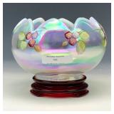 Fenton French Opal Frostberries Rose Bowl