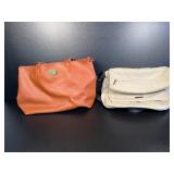 Joy Leather Handbag & Canvas Messenger Bag