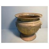 Brass Cauldron w/ Lion Handles