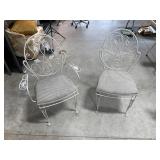 Pair of Antique Wrought Iron Chairs