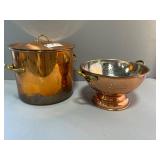 Copper Steaming Pot & Collander