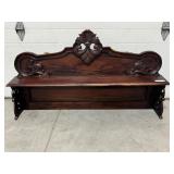 Antique Mahogany Hanging Mantle