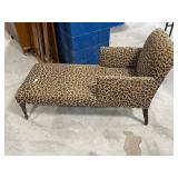 Leopard Print Chaise Lounge