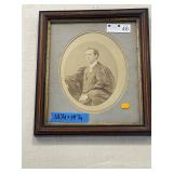 Antique Photo Portrait in Frame