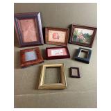 Antique Frames w/ Needle Point & Sketches